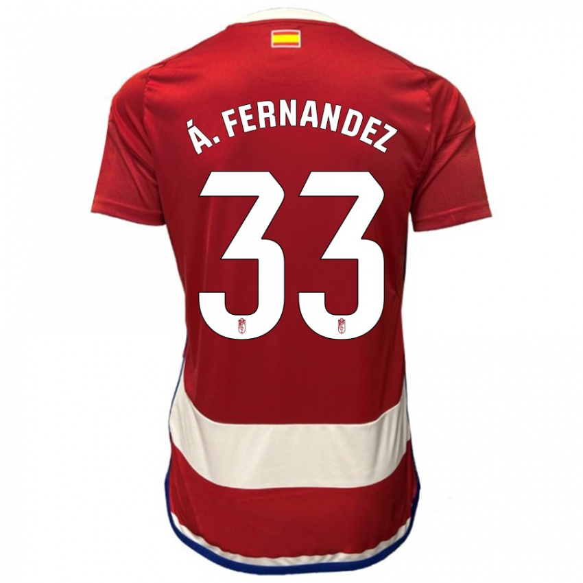 Gyermek Álvaro Fernández #33 Piros Hazai Jersey 2023/24 Mez Póló Ing