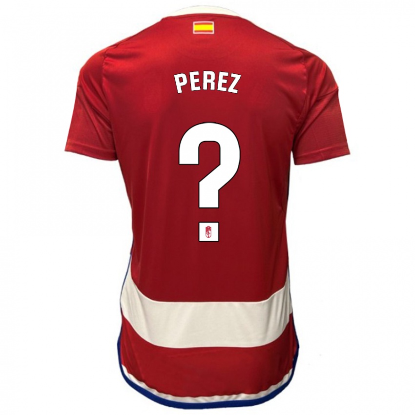 Gyermek Marco Pérez #0 Piros Hazai Jersey 2023/24 Mez Póló Ing