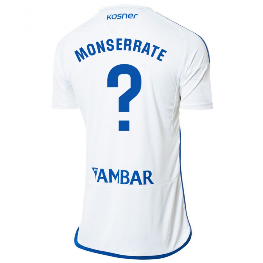 Gyermek Jano Monserrate #0 Fehér Hazai Jersey 2023/24 Mez Póló Ing