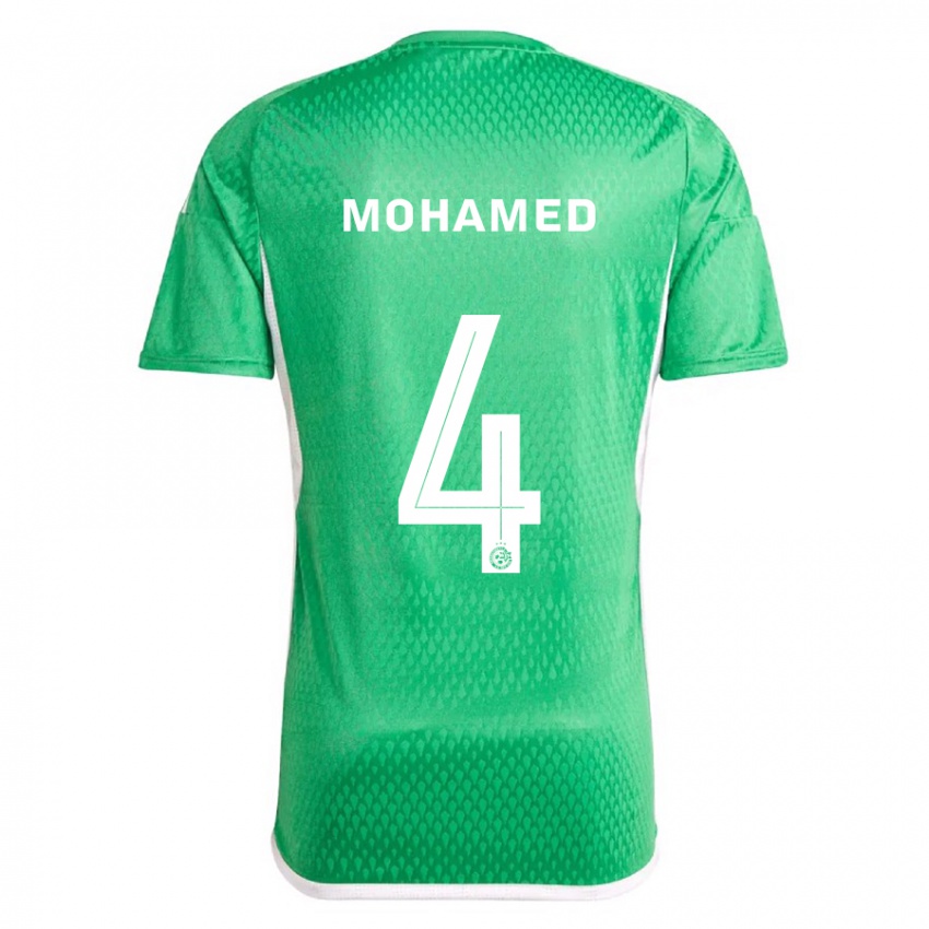 Gyermek Ali Mohamed #4 Fehér Kék Hazai Jersey 2023/24 Mez Póló Ing