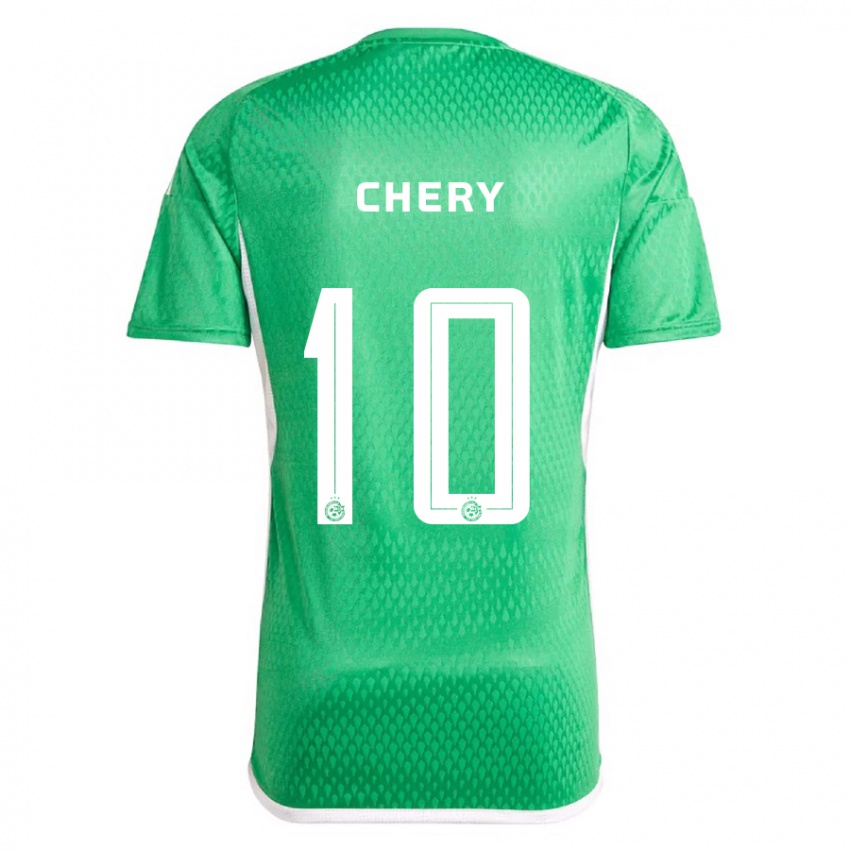 Gyermek Tjaronn Chery #10 Fehér Kék Hazai Jersey 2023/24 Mez Póló Ing