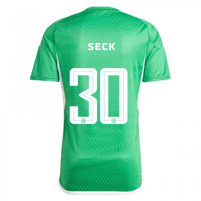 Gyermek Abdoulaye Seck #30 Fehér Kék Hazai Jersey 2023/24 Mez Póló Ing