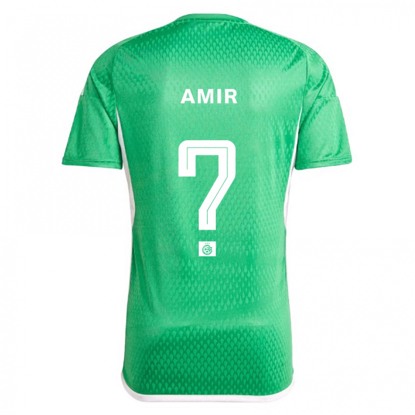 Gyermek Elad Amir #0 Fehér Kék Hazai Jersey 2023/24 Mez Póló Ing