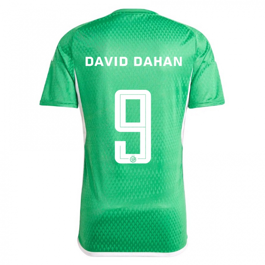 Gyermek Omer David Dahan #9 Fehér Kék Hazai Jersey 2023/24 Mez Póló Ing