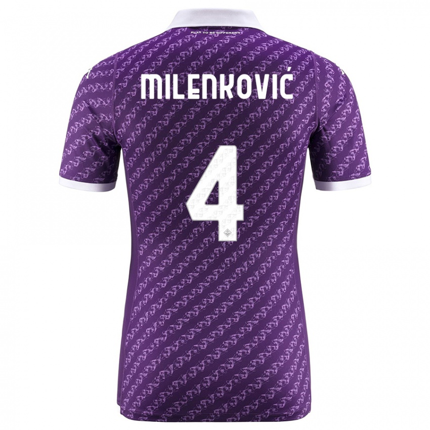 Gyermek Nikola Milenković #4 Ibolya Hazai Jersey 2023/24 Mez Póló Ing