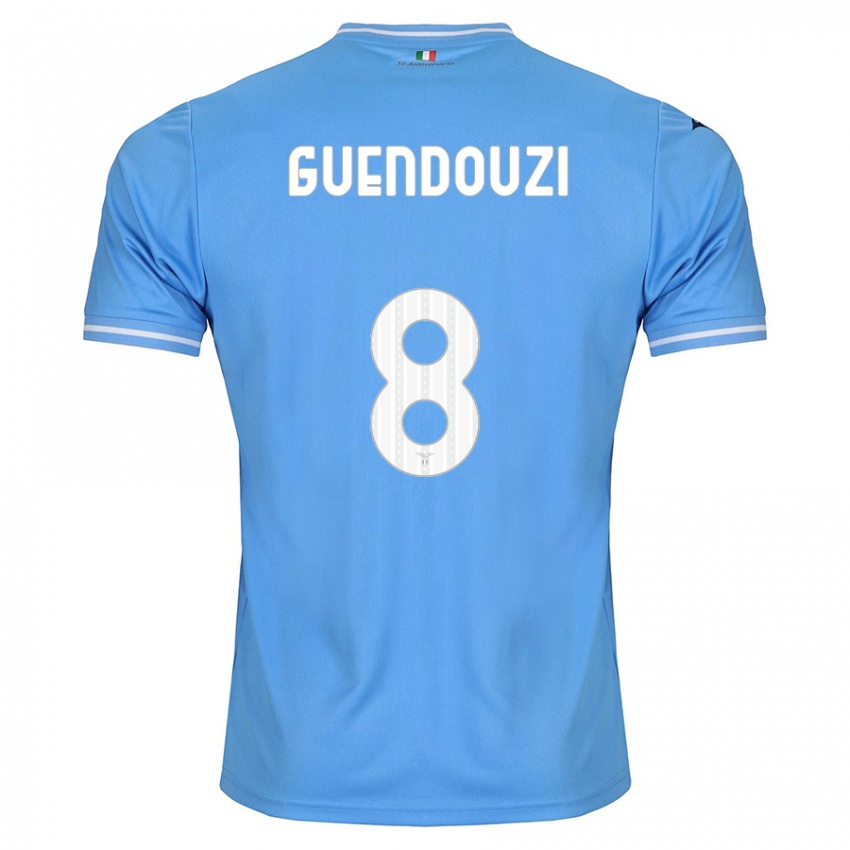 Gyermek Matteo Guendouzi #8 Kék Hazai Jersey 2023/24 Mez Póló Ing