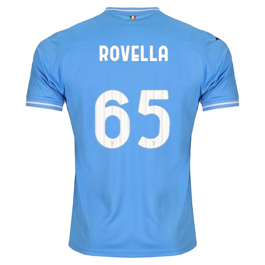 Gyermek Nicolo Rovella #65 Kék Hazai Jersey 2023/24 Mez Póló Ing