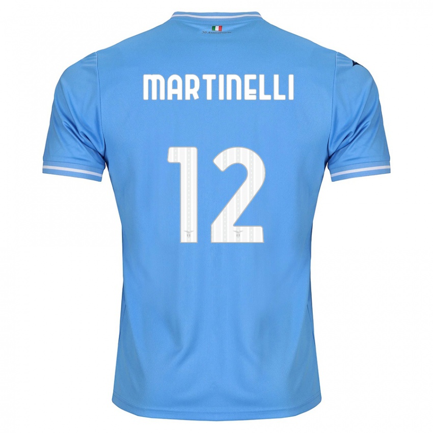 Gyermek Leonardo Martinelli #12 Kék Hazai Jersey 2023/24 Mez Póló Ing