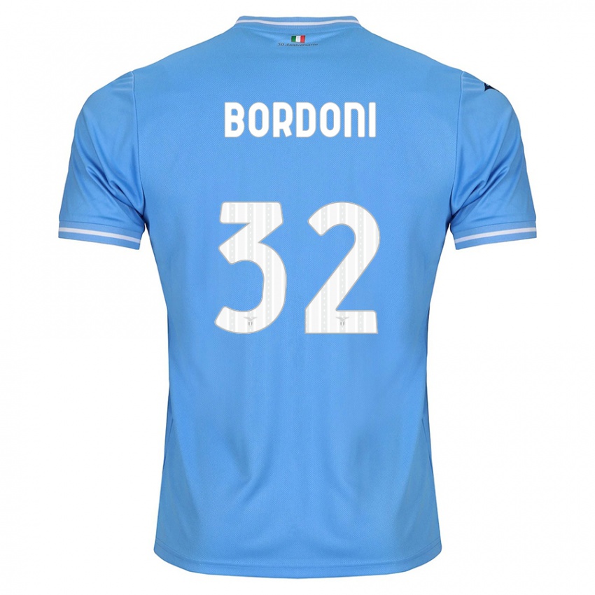 Gyermek Tommaso Bordoni #32 Kék Hazai Jersey 2023/24 Mez Póló Ing