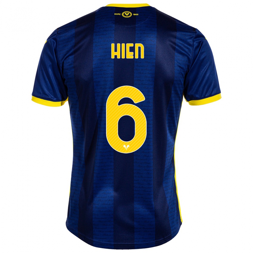 Gyermek Isak Hien #6 Haditengerészet Hazai Jersey 2023/24 Mez Póló Ing