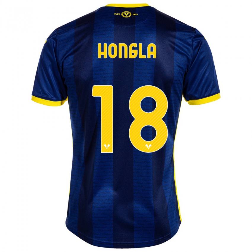 Gyermek Martin Hongla #18 Haditengerészet Hazai Jersey 2023/24 Mez Póló Ing