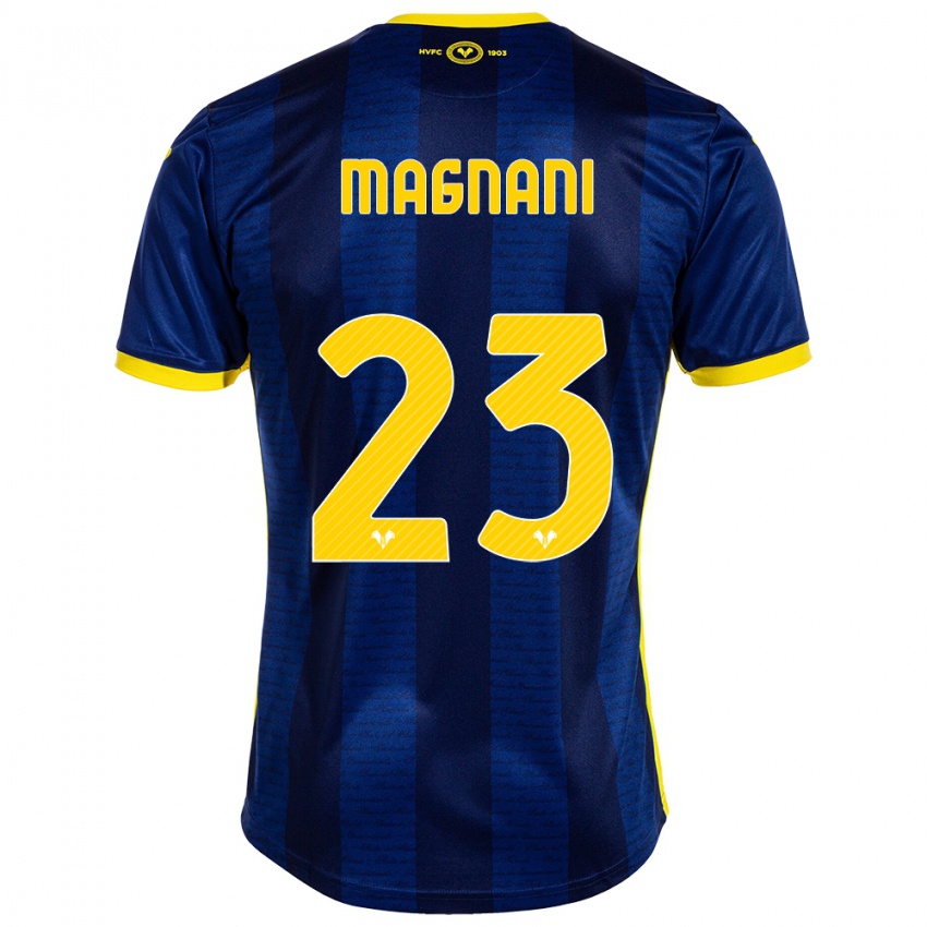 Gyermek Giangiacomo Magnani #23 Haditengerészet Hazai Jersey 2023/24 Mez Póló Ing