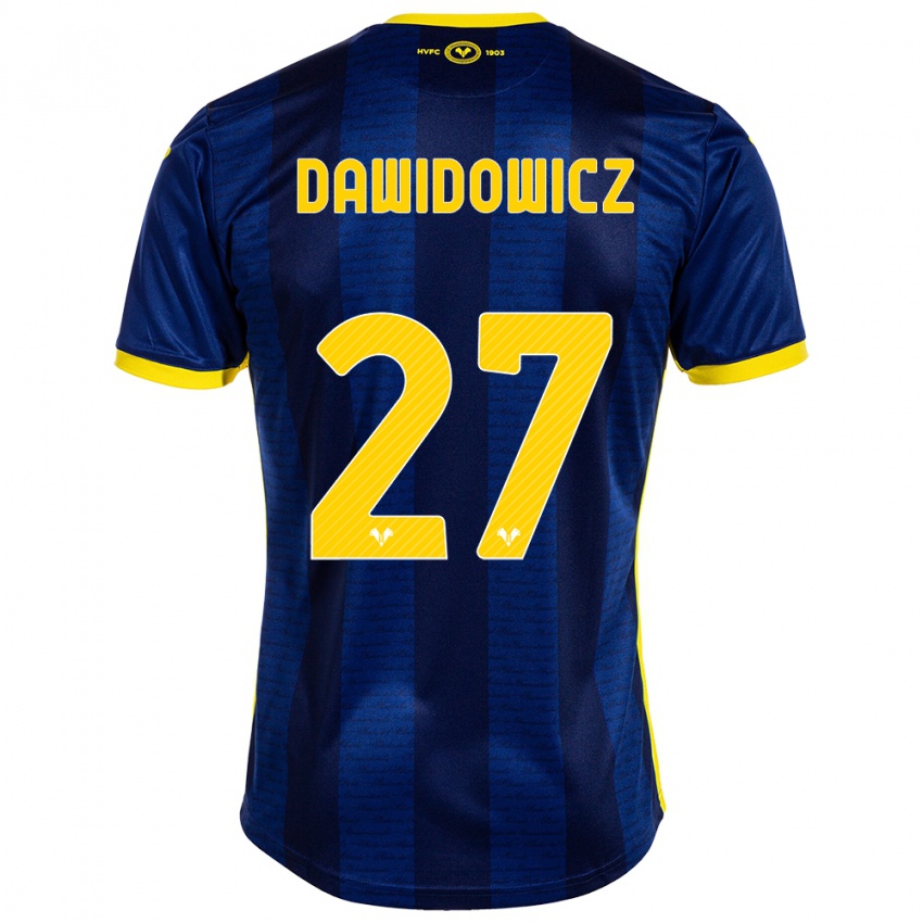 Gyermek Pawel Dawidowicz #27 Haditengerészet Hazai Jersey 2023/24 Mez Póló Ing