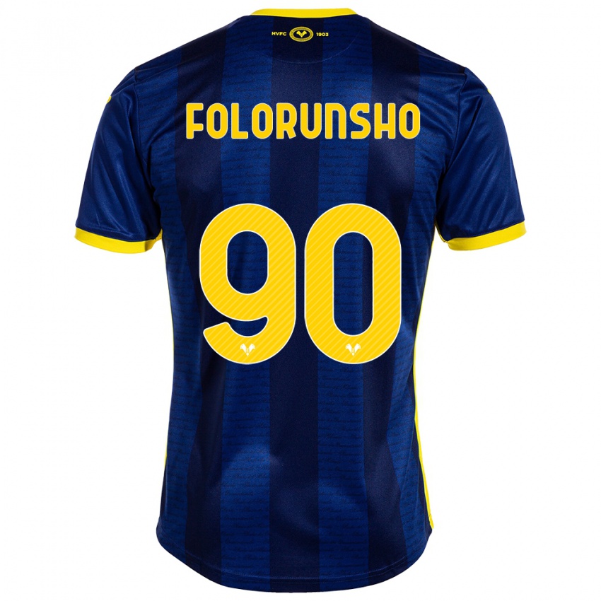 Gyermek Michael Folorunsho #90 Haditengerészet Hazai Jersey 2023/24 Mez Póló Ing