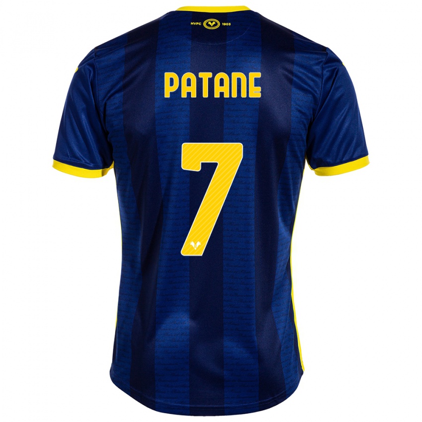 Gyermek Nicola Patanè #7 Haditengerészet Hazai Jersey 2023/24 Mez Póló Ing