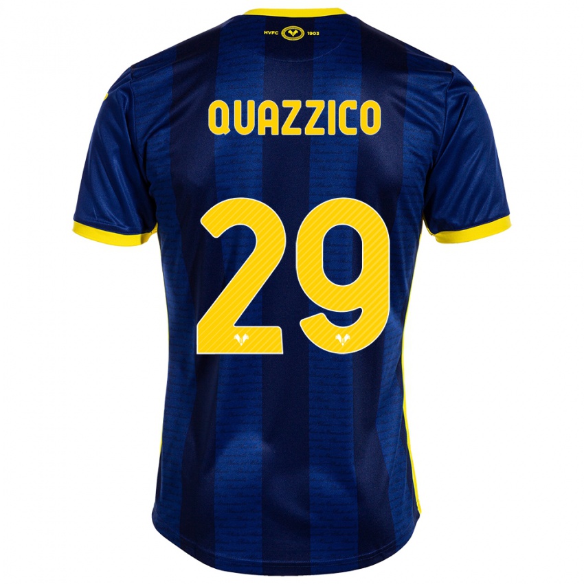 Gyermek Francesca Quazzico #29 Haditengerészet Hazai Jersey 2023/24 Mez Póló Ing