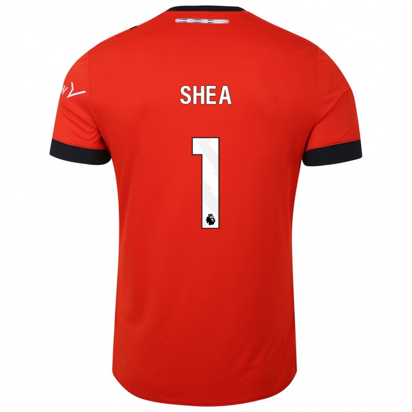 Gyermek James Shea #1 Piros Hazai Jersey 2023/24 Mez Póló Ing