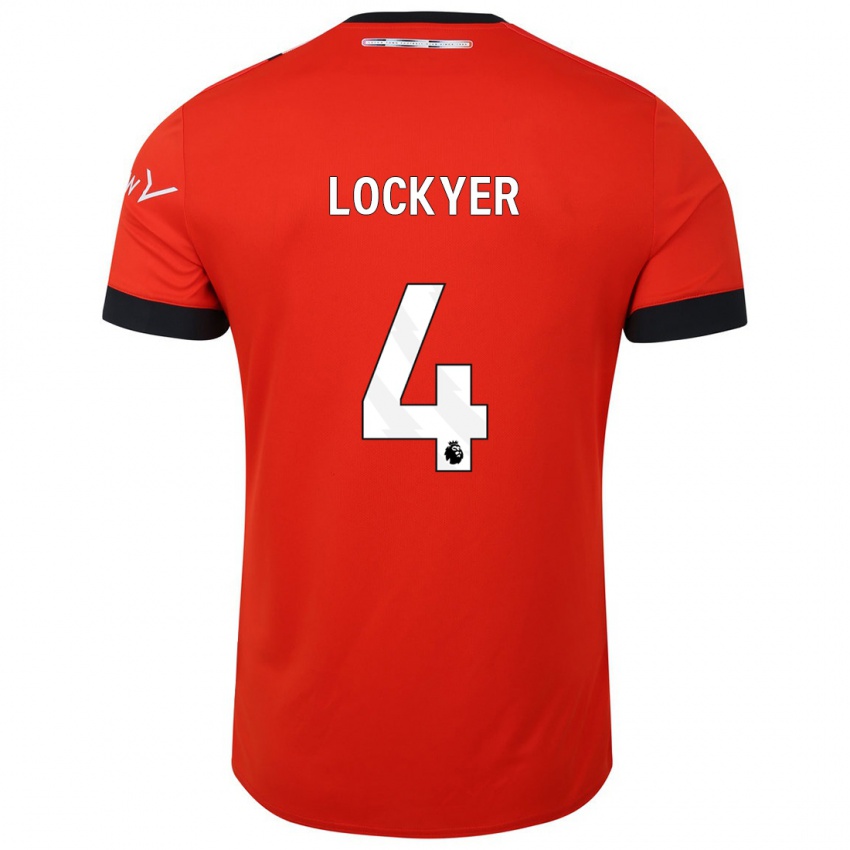 Gyermek Tom Lockyer #4 Piros Hazai Jersey 2023/24 Mez Póló Ing