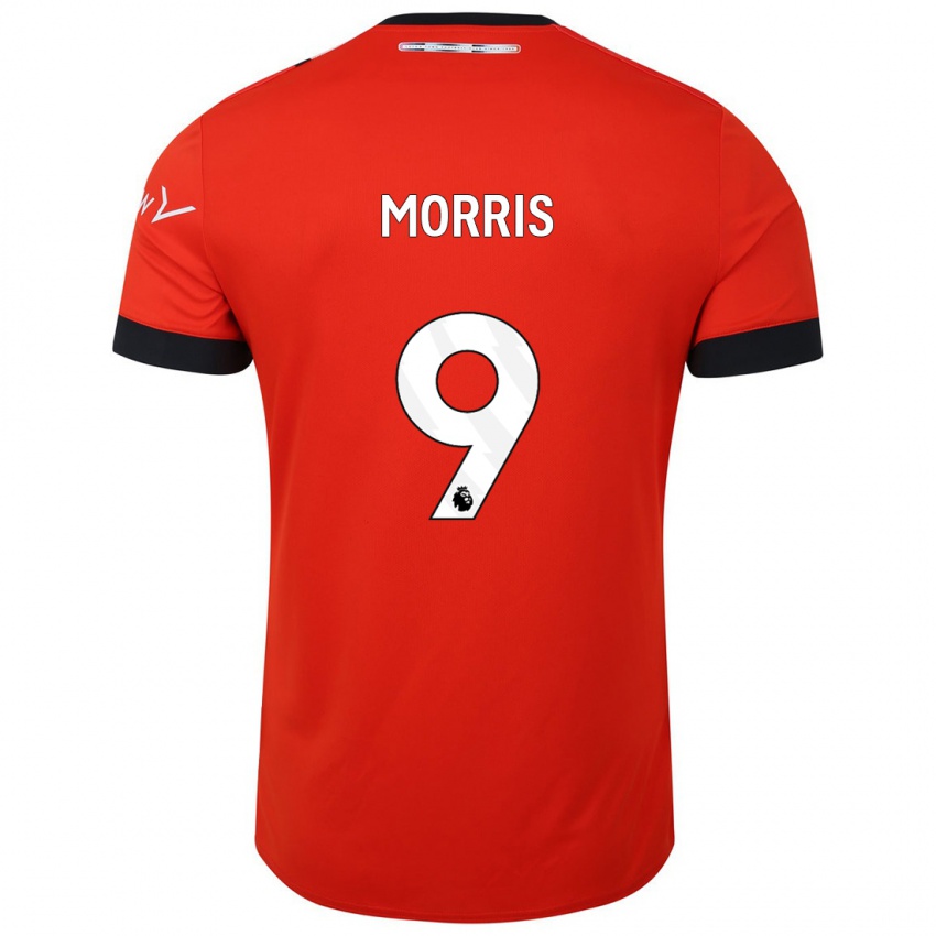 Gyermek Carlton Morris #9 Piros Hazai Jersey 2023/24 Mez Póló Ing