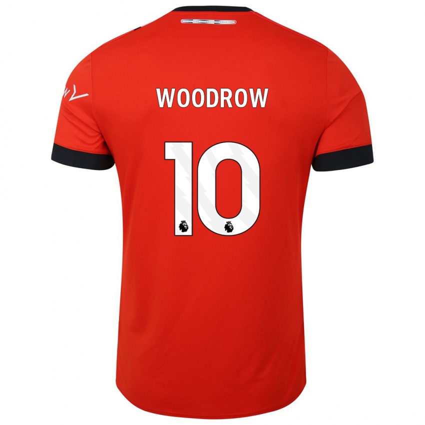 Gyermek Cauley Woodrow #10 Piros Hazai Jersey 2023/24 Mez Póló Ing