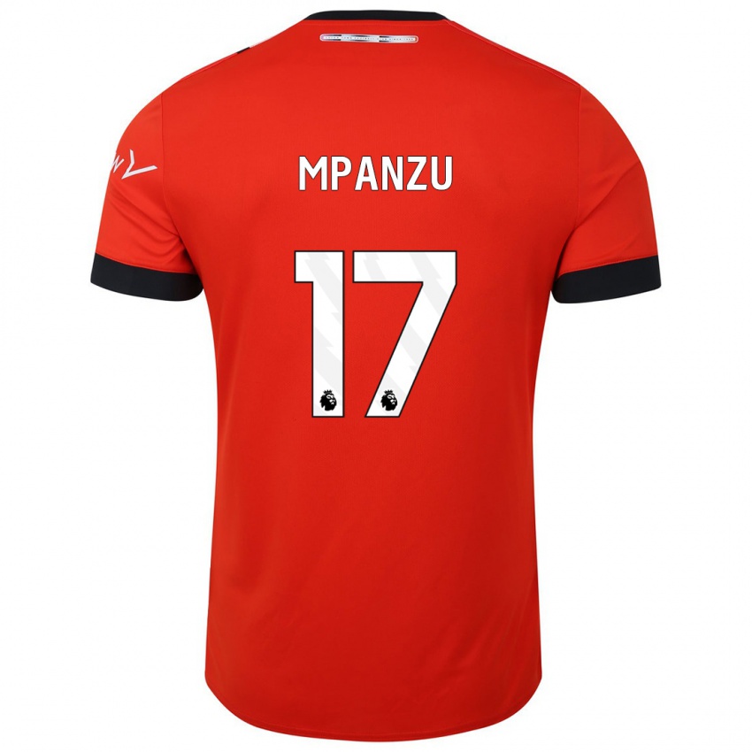 Gyermek Pelly Ruddock Mpanzu #17 Piros Hazai Jersey 2023/24 Mez Póló Ing