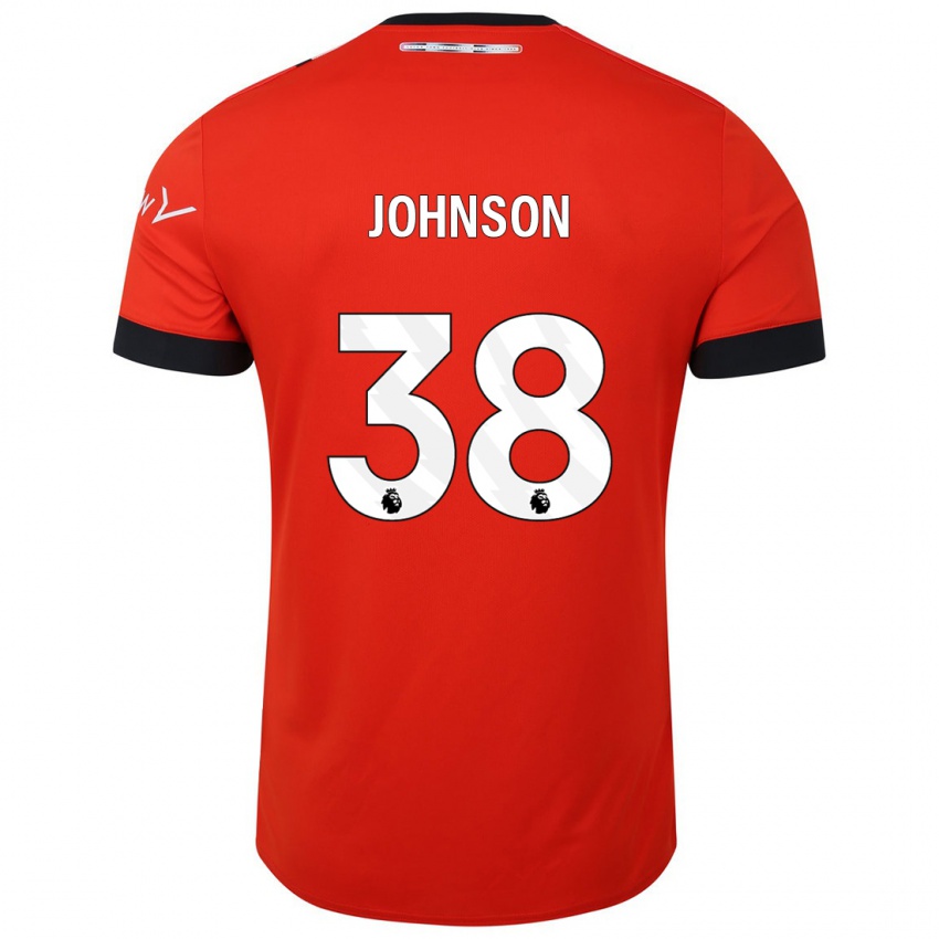 Gyermek Joe Johnson #38 Piros Hazai Jersey 2023/24 Mez Póló Ing