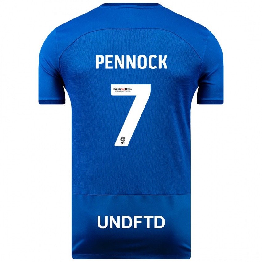 Gyermek Jade Pennock #7 Kék Hazai Jersey 2023/24 Mez Póló Ing