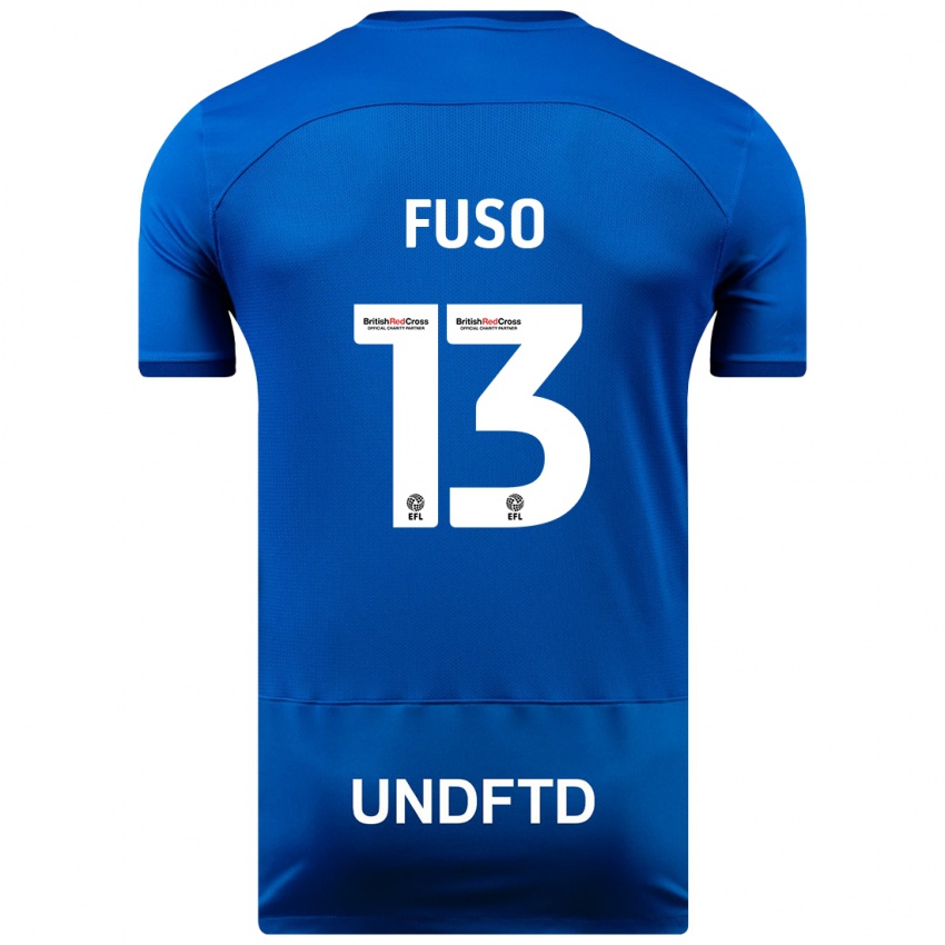 Gyermek Ivana Fuso #13 Kék Hazai Jersey 2023/24 Mez Póló Ing