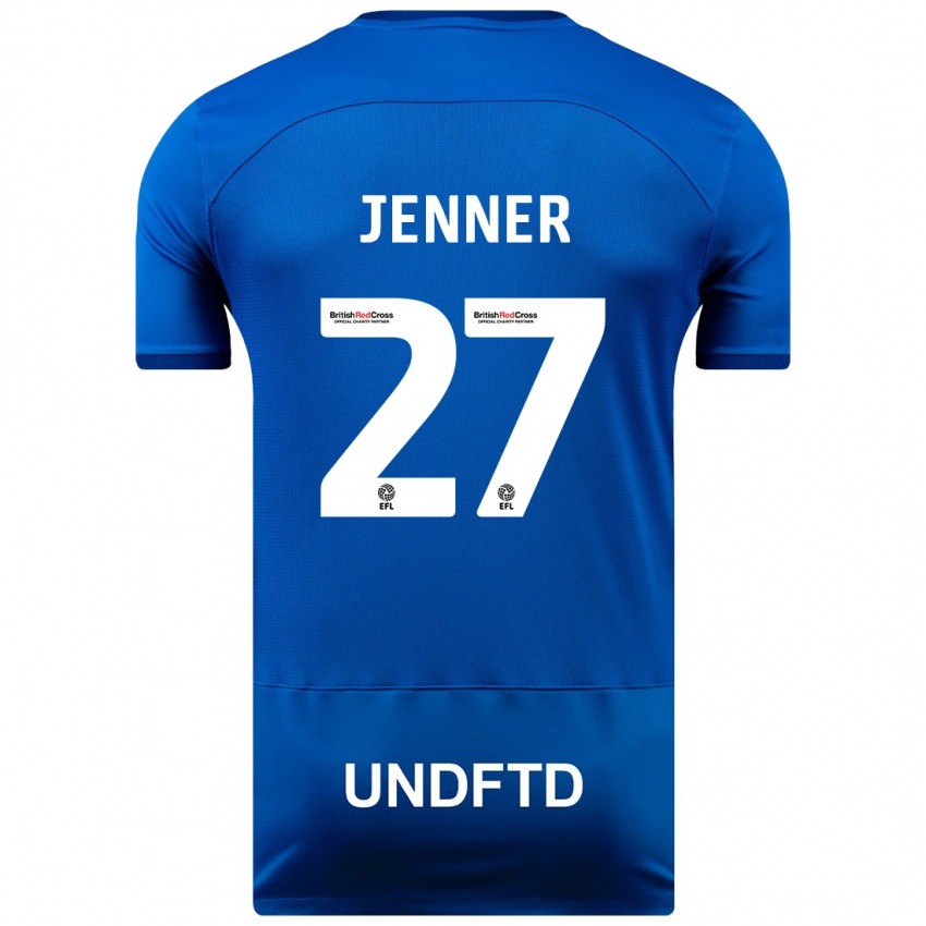 Gyermek Abbi Jenner #27 Kék Hazai Jersey 2023/24 Mez Póló Ing