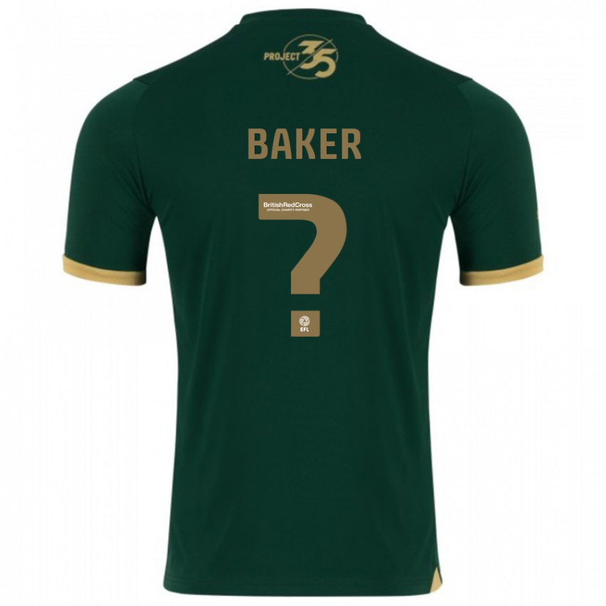 Gyermek Zak Baker #0 Zöld Hazai Jersey 2023/24 Mez Póló Ing