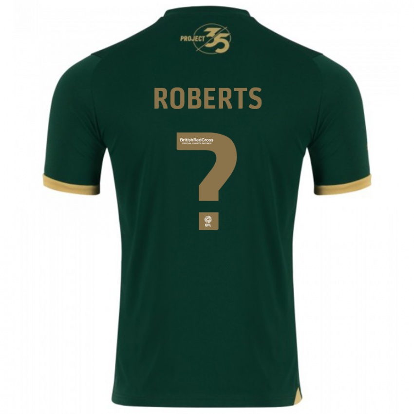 Gyermek Caleb Roberts #0 Zöld Hazai Jersey 2023/24 Mez Póló Ing