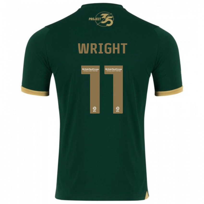 Gyermek Callum Wright #11 Zöld Hazai Jersey 2023/24 Mez Póló Ing