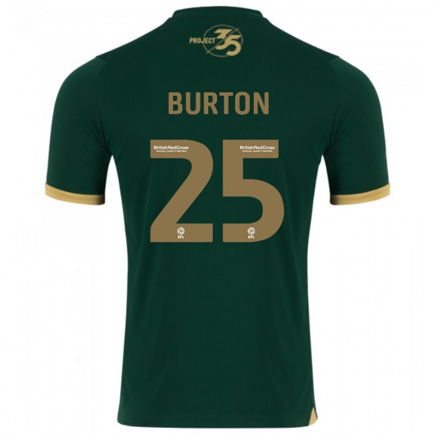 Gyermek Callum Burton #25 Zöld Hazai Jersey 2023/24 Mez Póló Ing