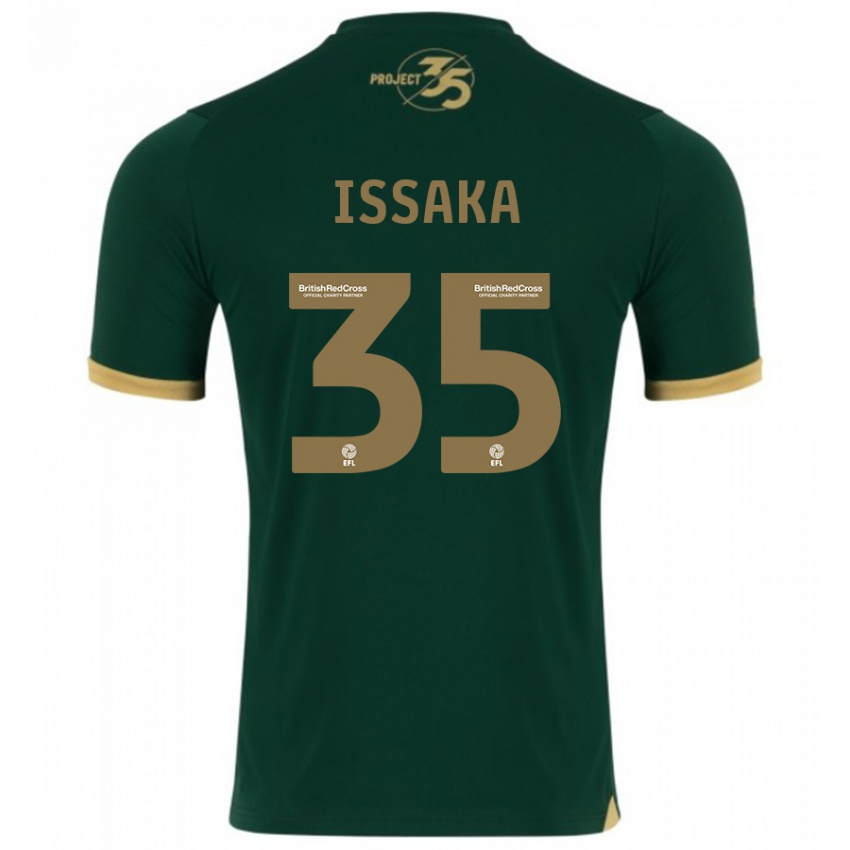 Gyermek Freddie Issaka #35 Zöld Hazai Jersey 2023/24 Mez Póló Ing