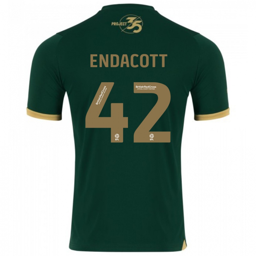 Gyermek Jack Endacott #42 Zöld Hazai Jersey 2023/24 Mez Póló Ing