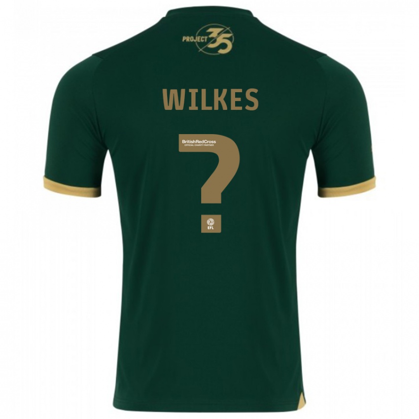 Gyermek Finley Wilkes #0 Zöld Hazai Jersey 2023/24 Mez Póló Ing