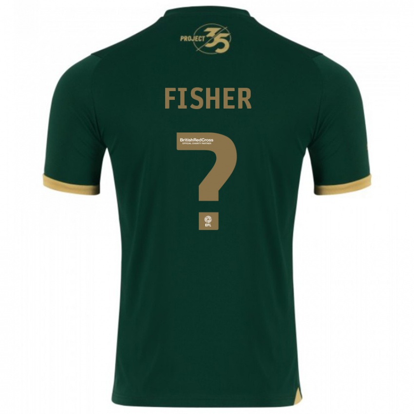 Gyermek Cole Fisher #0 Zöld Hazai Jersey 2023/24 Mez Póló Ing