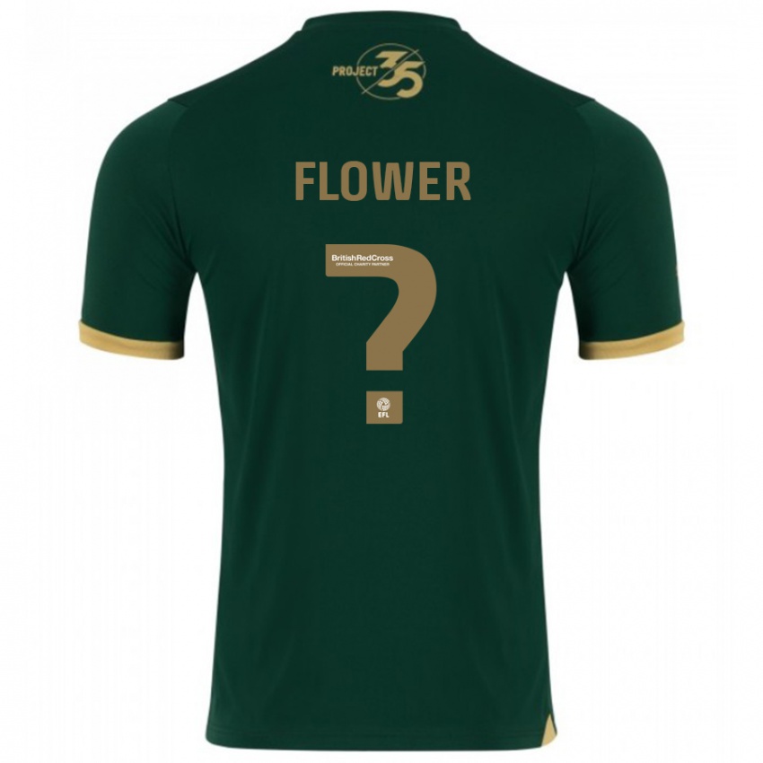 Gyermek Jack Flower #0 Zöld Hazai Jersey 2023/24 Mez Póló Ing