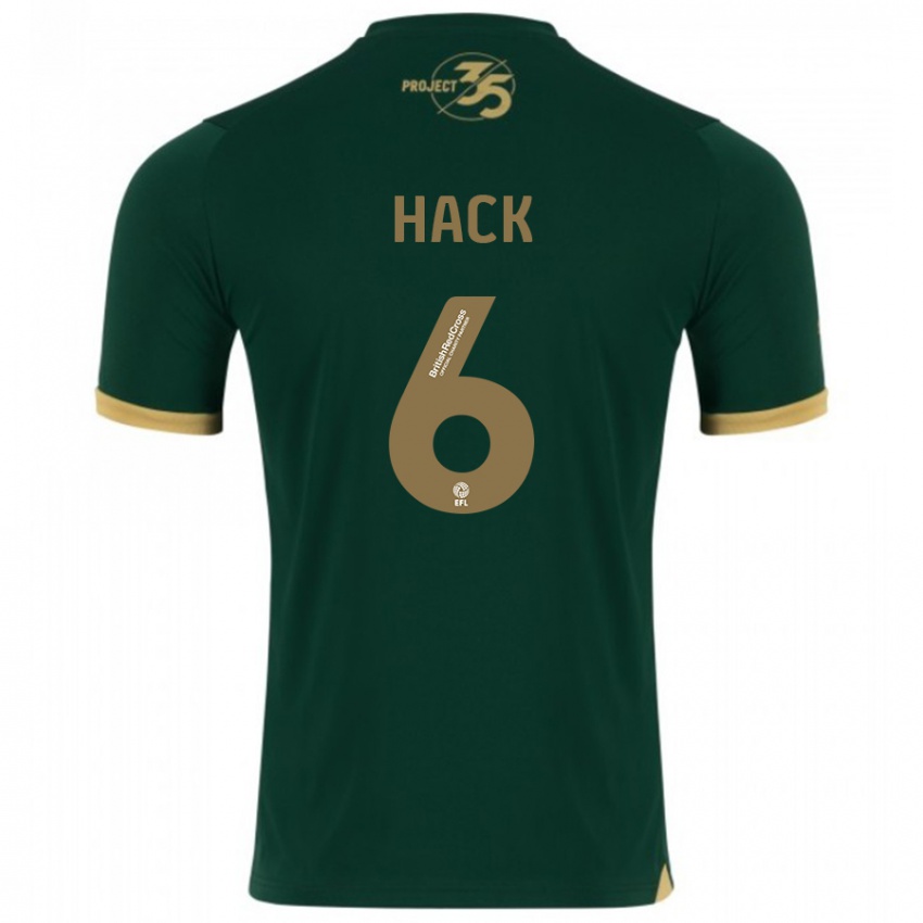 Gyermek Lucy Hack #6 Zöld Hazai Jersey 2023/24 Mez Póló Ing