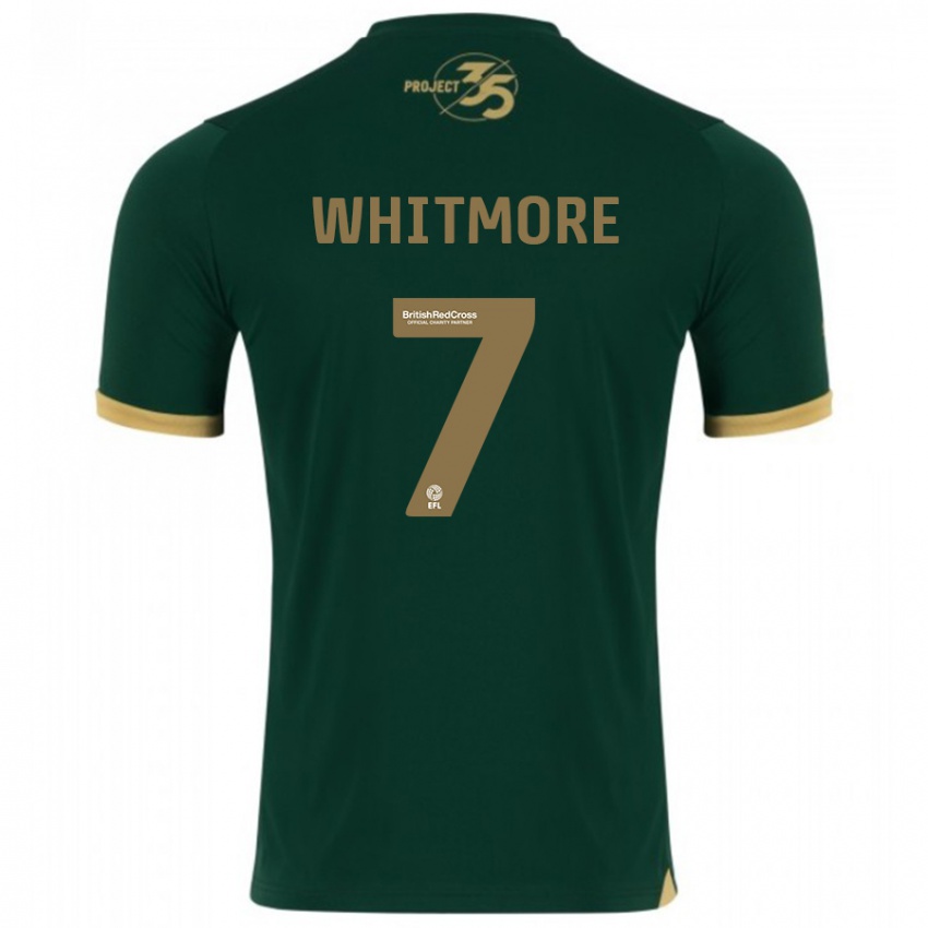 Gyermek Charlotte Whitmore #7 Zöld Hazai Jersey 2023/24 Mez Póló Ing