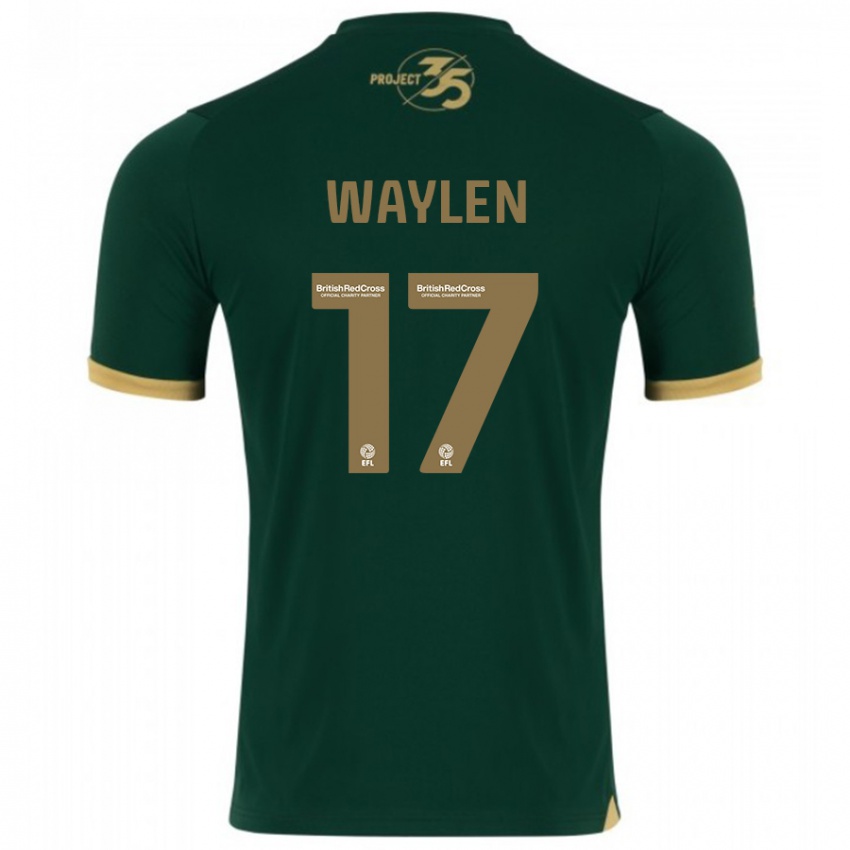 Gyermek Libby Waylen #17 Zöld Hazai Jersey 2023/24 Mez Póló Ing