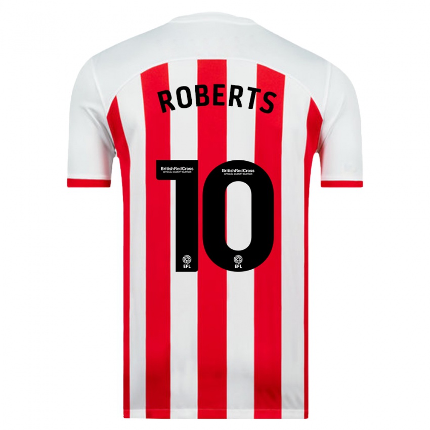 Gyermek Patrick Roberts #10 Fehér Hazai Jersey 2023/24 Mez Póló Ing