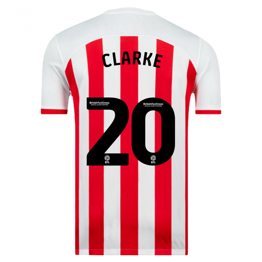 Gyermek Jack Clarke #20 Fehér Hazai Jersey 2023/24 Mez Póló Ing