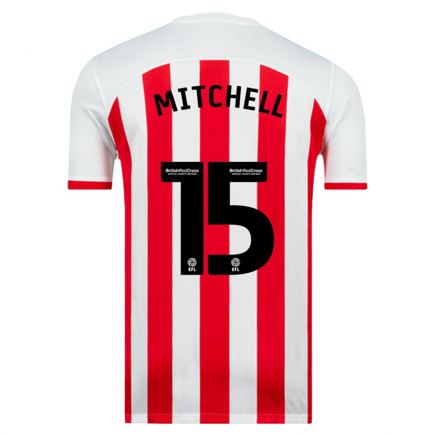 Gyermek Cuba Mitchell #15 Fehér Hazai Jersey 2023/24 Mez Póló Ing