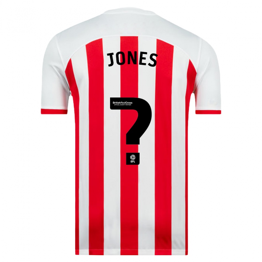 Gyermek Harrison Jones #0 Fehér Hazai Jersey 2023/24 Mez Póló Ing