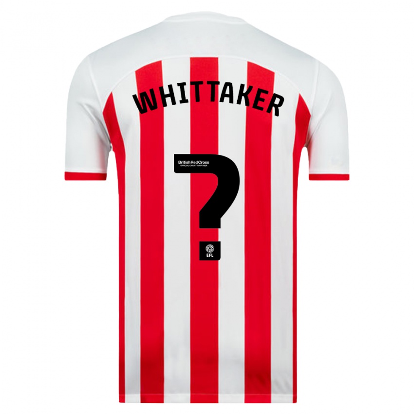 Gyermek Jack Whittaker #0 Fehér Hazai Jersey 2023/24 Mez Póló Ing