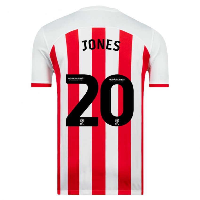 Gyermek Ellen Jones #20 Fehér Hazai Jersey 2023/24 Mez Póló Ing