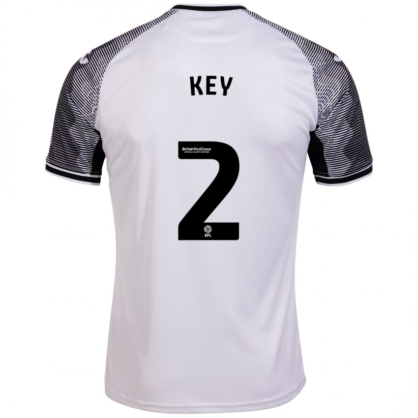 Gyermek Josh Key #2 Fehér Hazai Jersey 2023/24 Mez Póló Ing