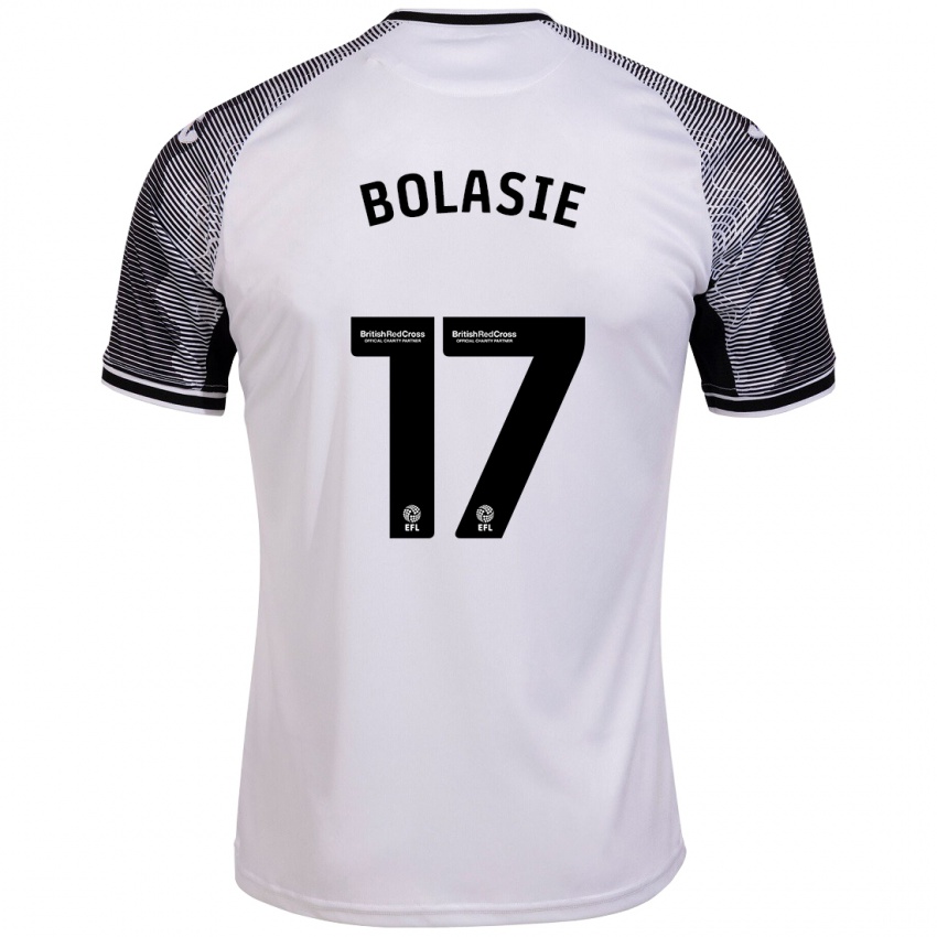 Gyermek Yannick Bolasie #17 Fehér Hazai Jersey 2023/24 Mez Póló Ing