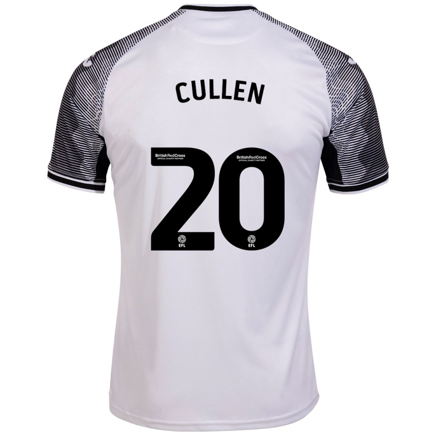 Gyermek Liam Cullen #20 Fehér Hazai Jersey 2023/24 Mez Póló Ing